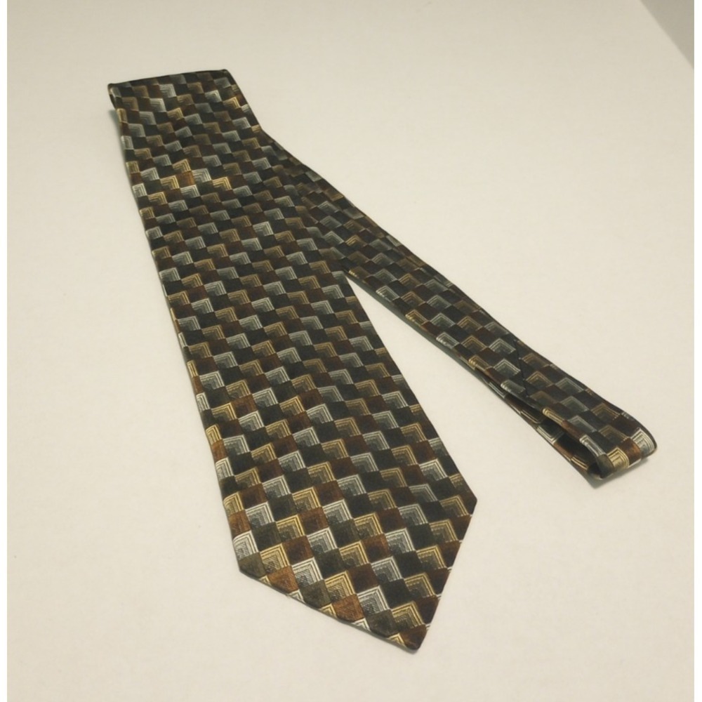 Alexander Julian Colours 100% Silk Men's Neck Tie 60 inches‎ long